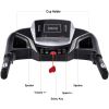 Folding Treadmill Electric Running Machine Walking Jogging Machine with 3 Level Incline 12 Preset Programs for Home Gym