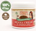 Pride Of India - Herbal Hair Color Powders, 454 grams (16 oz) (Pure Henna Cream - Natural - W Gloves)