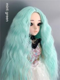 Small Cloth Salon Doll Wigs (Option: Mint Green-8points)