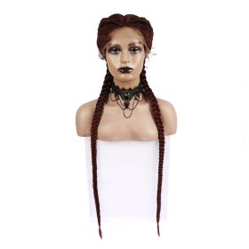 Front Lace Two Braids Wig Headband (Option: 1BT99J)