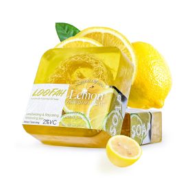 Transparent Handmade Plant Essential Oil Soap (Option: Luffa Lemon With Label)