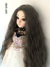 Small Cloth Salon Doll Wigs (Option: Dark Grey-3 Points)