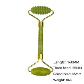 Jade Massage Board Zinc Alloy Single-head Thorn (Option: Light green zinc alloy)