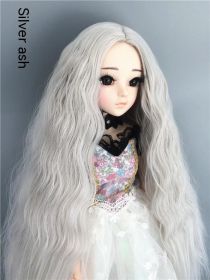 Small Cloth Salon Doll Wigs (Option: silver grey-3 Points)