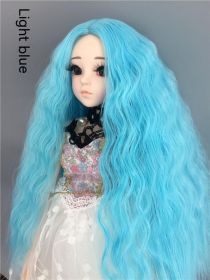 Small Cloth Salon Doll Wigs (Option: Light Blue-8points)