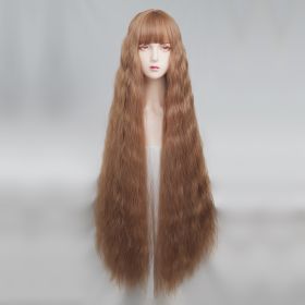 Big Wave Full Head Set Extra Long Wig (Color: Brown)