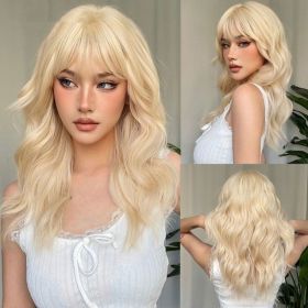 Long Brown Black Wavy Synthetic Wig (Option: Wig WL10891)