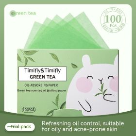 Oil-absorbing Sheets Face Oil Obsorbing Sheet 100 Pieces Fragrance (Option: Green Tea Fragrance)