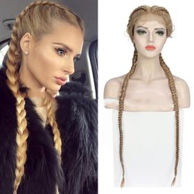 Front Lace Two Braids Wig Headband (Option: 27613style)