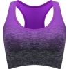 1pc/2pcs/3pcsMedium Support Two Tone Racer Back Sports Bra, Fitness Workout Running Yoga Bra