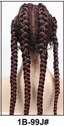 Front Lace Synthetic Fiber Four Braid Wig (Option: 1B99J)